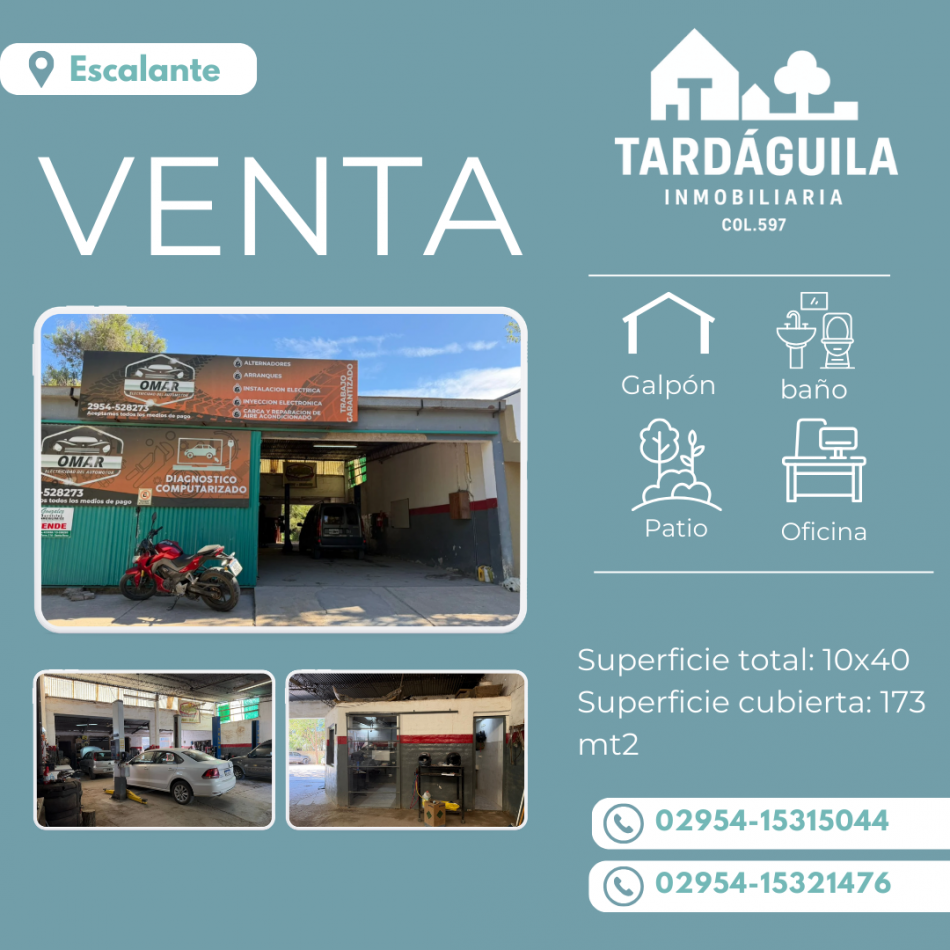 Amplio galpon en venta!