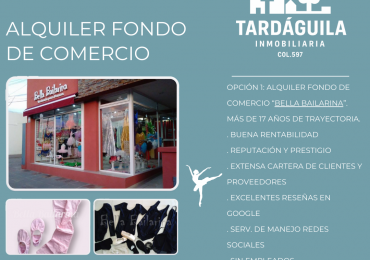 Alquiler fondo de comercio o local comercial